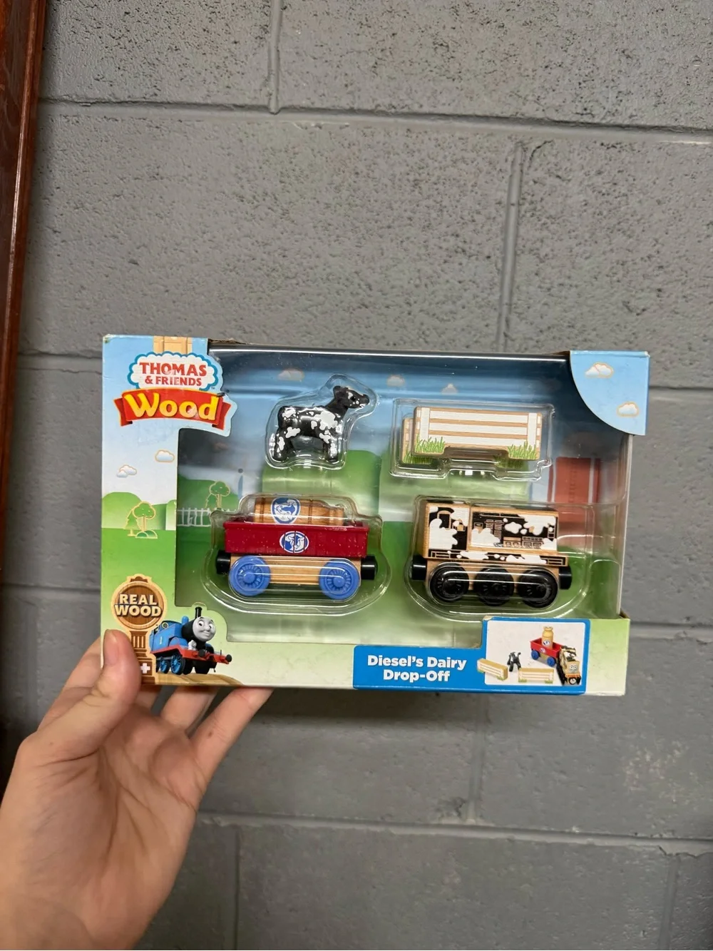 Thomas & Friends Diesel's Dairy Drop-Off Train Set - Black/White/Brown